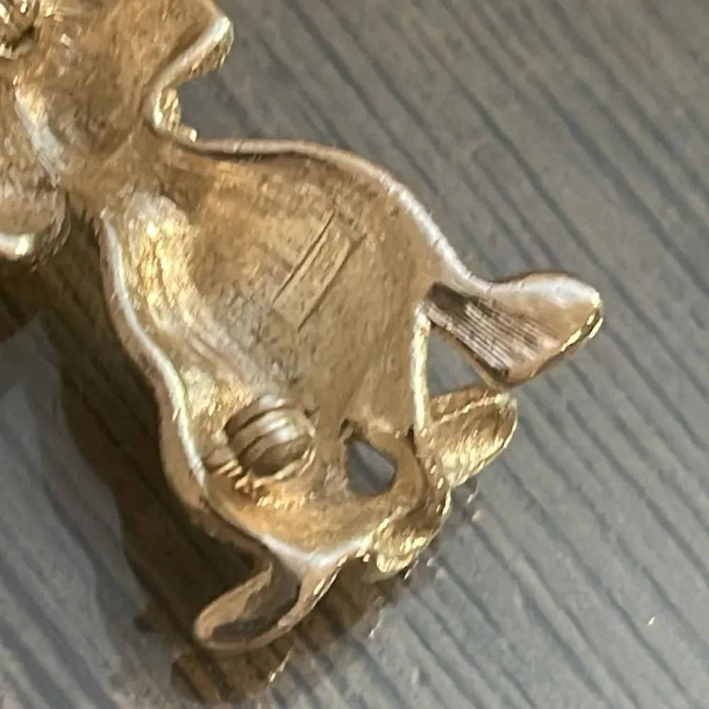 Vintage NAPIER Silver-tone Rhinestone Spotted Dog Pin Rhinestone Dalmatian Pin
